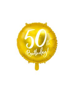 Ballon anniversaire 50ans or 