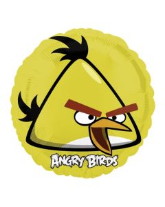 Ballon hélium rond Angry Birds "Oiseau jaune"