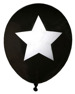 Ballons étoile Noir