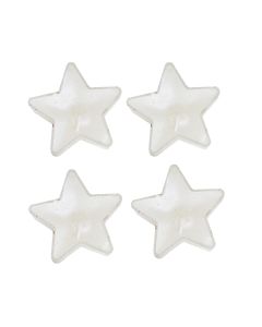 4 Bougies étoiles blanc