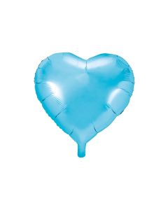 ballon hélium coeur bleu ciel