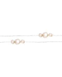 Guirlande Elégante ornée de perles - Crème