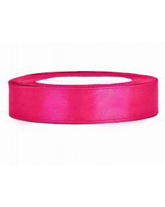 Ruban satin fuchsia  – 12mm x 25m