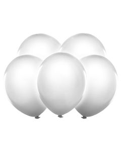5 Ballons LED blancs