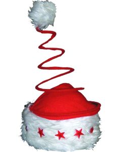 Bonnet de père Noël étoiles lumineuses avec ressor pour petit budget