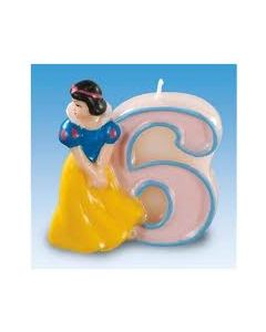 Bougie Blanche Neige 6 ans