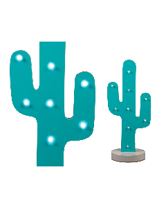 Cactus turquoise LED à prix discount