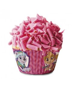 50 caissettes à cupcakes Pat' Patrouille rose