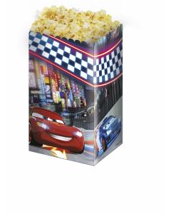 4 boites à popcorn Cars Néon