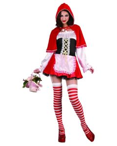 Costume adulte luxe Chaperon Rouge sexy - L/XL 
