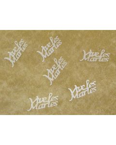 Confettis "Vive Les Mariés" ivoire