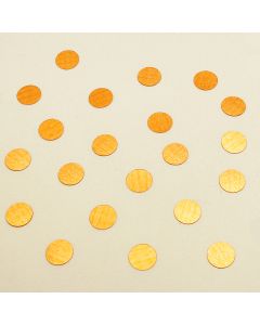 Confettis forme ronde - orange