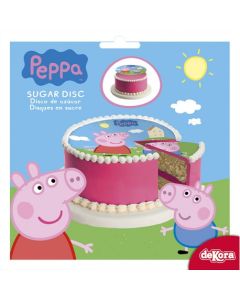 Disque gâteau en sucre Peppa Pig 