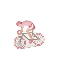 10 Boîtes à dragées cycliste rose
