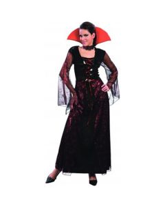 Déguisement femme vampire rouge luxe - Taille unique