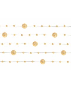 Guirlande de perles 1m30 – or lumineux