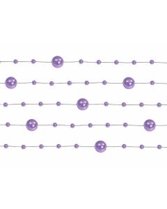 Guirlande de perles 1m30 – lilas