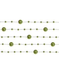 Guirlande de perles 1m30 – vert foncé