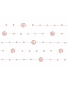 Guirlande de perles 1m30 – rose clair