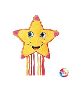 Piñata étoile jaune