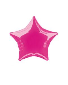 Ballon hélium en forme d'étoile - rose