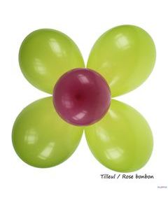 Ballon Fleur - Fuchsia Tilleul