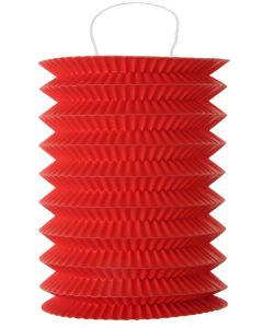 2 Lampions cylindrique rouge - 18 cm