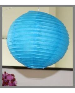 Lampion uni turquoise - 35 cm