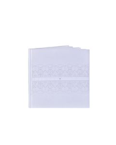 Livre d'or mariage ruban blanc