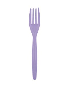 20 fourchettes plastique lilas