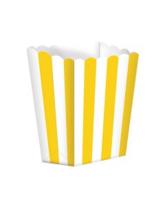 Lot 5 cornets pop corn - candy bar jaune