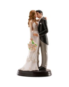 Figurine mariés enlacés 18 cm