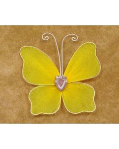 Stickers papillon à armatures GM - jaune