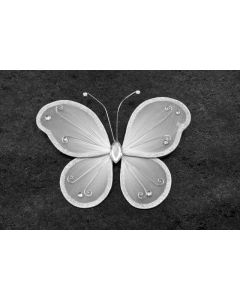 Papillon deco GM - blanc