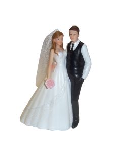 Figurine mariés se tenant par la taille