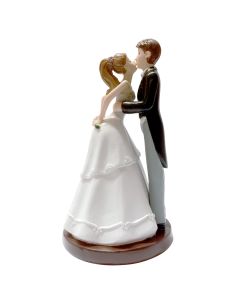 Figurine mariés bisou