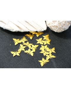 Confettis de table papillons or