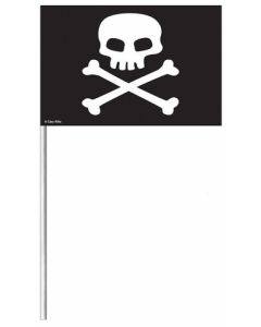 8 drapeaux pirate tête de mort – 25 cm