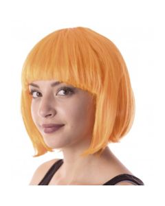 perruque cabaret orange néon