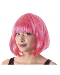 perruque cabaret rose néon