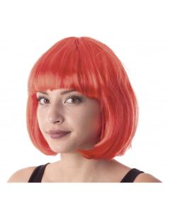 perruque cabaret rouge néon