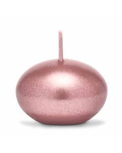 Bougie flottante ronde rose gold - 4 cm Ø