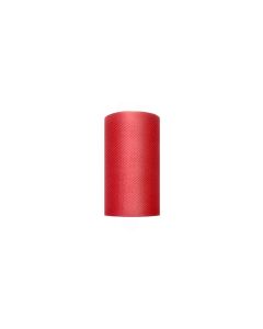 Rouleau de tulle - rouge - 8 cm x 20 m