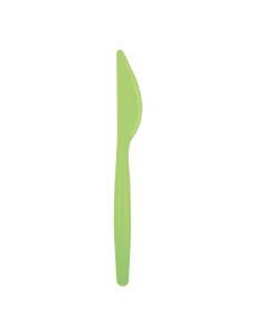 couteaux en plastique vert anis